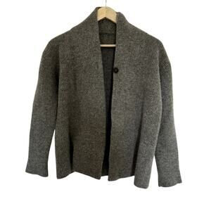 ISDA & CO Cardigan Size Small Lambswool Gray Cardigan